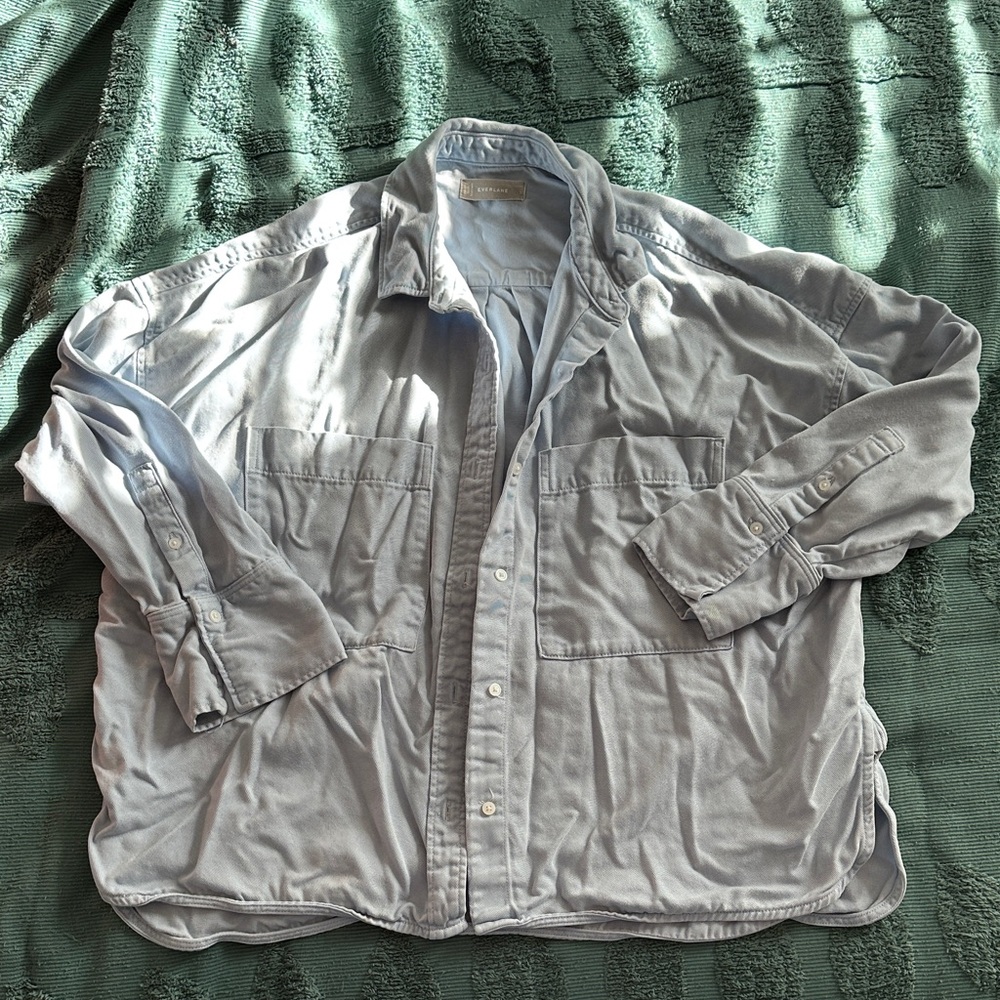 Everlane boxy Oxford button down large